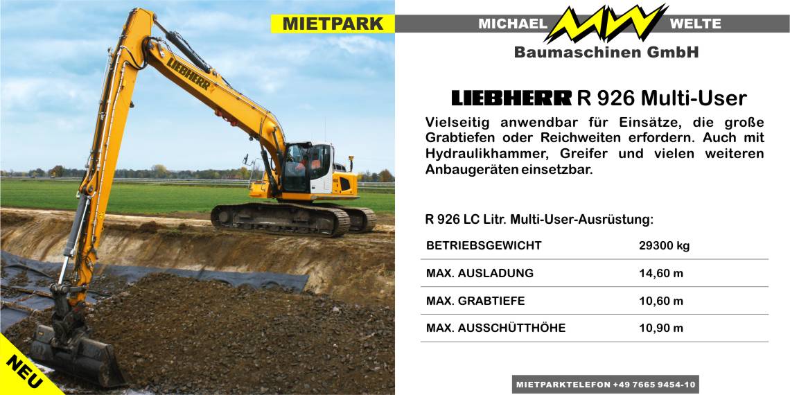 Querformat Liebherr R 926 LC 30.01.18